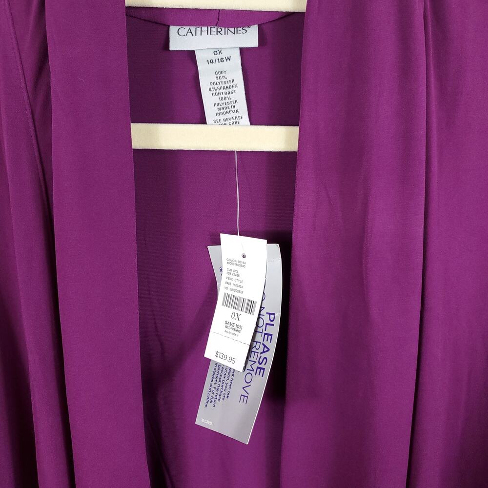 Catherines Mesh Inset Long Length Open Front Card… - image 9